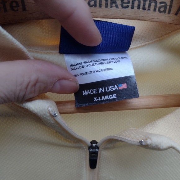 XL Irideon yellow equestrian zip top - Picture 3 of 8